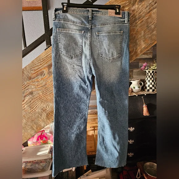 Harper Light Blue Straight Leg Jeans - Picture 2 of 4